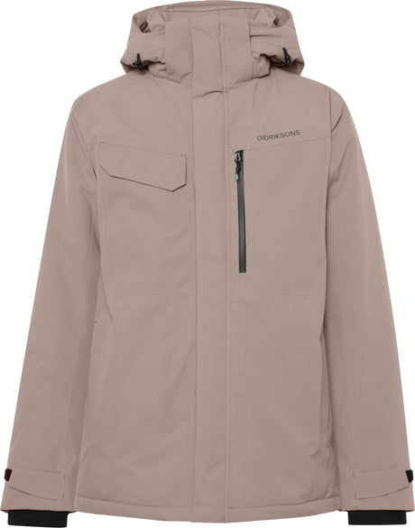 Didriksons stefan usx jkt heren outdoorjas - ash brown