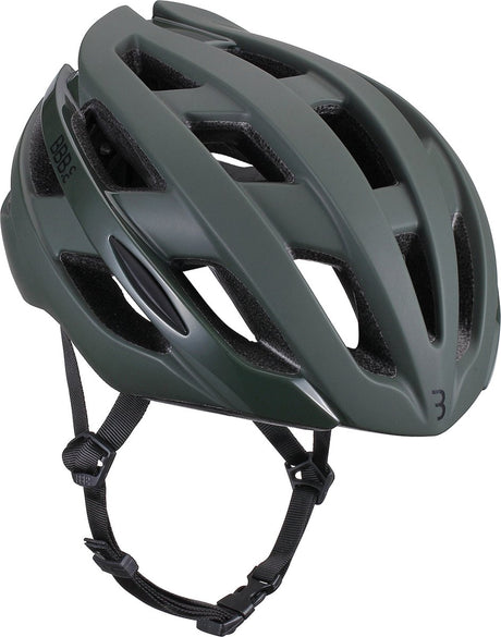 Bbb cycling hawk racefiets helm - large: 58-62 cm - wielrenhelm - fietshelm volwassenen - sporthelm - mat olijf groen - bhe-151 l