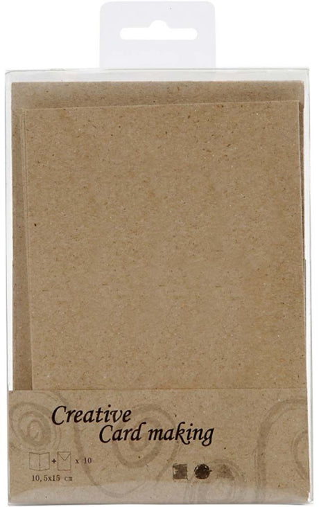Kreativunternehmen https: www.cchobby.nl Cards-and-envelopes-size-card-10-5x15-cm-size-envelope-11-5x16-5-cm-natural-10-set-1-box
