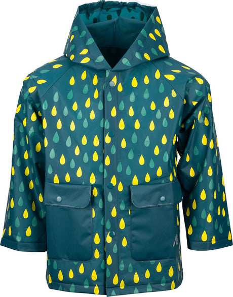 Ralka regenjas - kinderen - groen - maat 122 128 - met capuchon - 100% eva 122 128