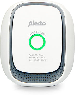Alecto GA11 – Gasdetektor für Erdgas (Methan) – entspricht EN50194 – Alarm 70 dB – Testtaste