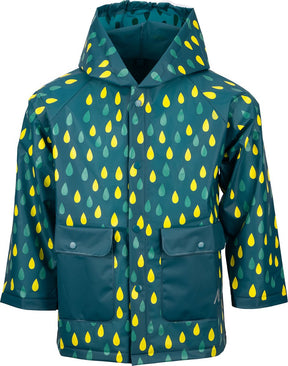 Ralka regenjas - kinderen - groen - maat 110 116 - met capuchon - 100% eva