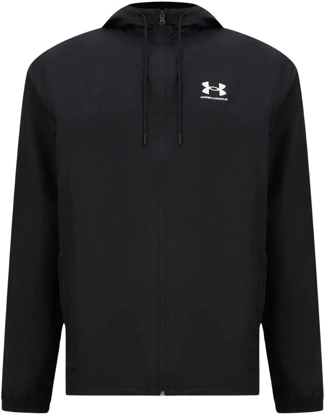 Under armour ua rival wvn windbreaker-blk heren sportjas - zwart - wit