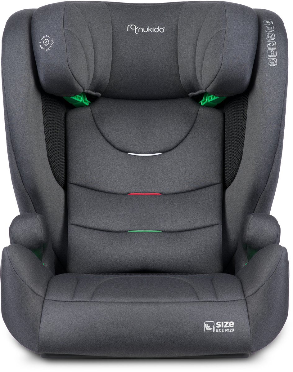 Nukido Louis weicher Autositz grau 15-36 kg Isofix