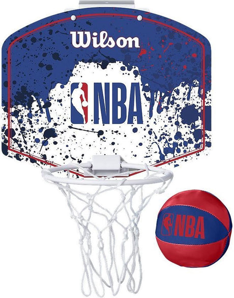 Wilson mini basketbalring - nba - blauw rood - 2-delig