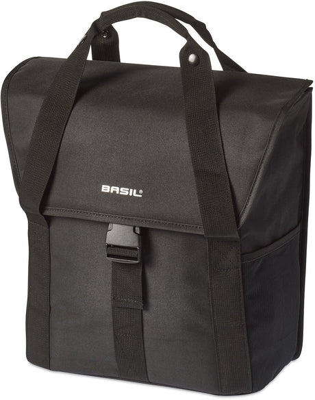 Basilil Go Single Bicycle Bag - Zwart, 18l