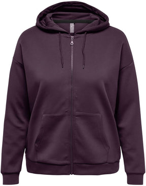 Only play - onplounge hood fz ls swt cur dames sporttrui