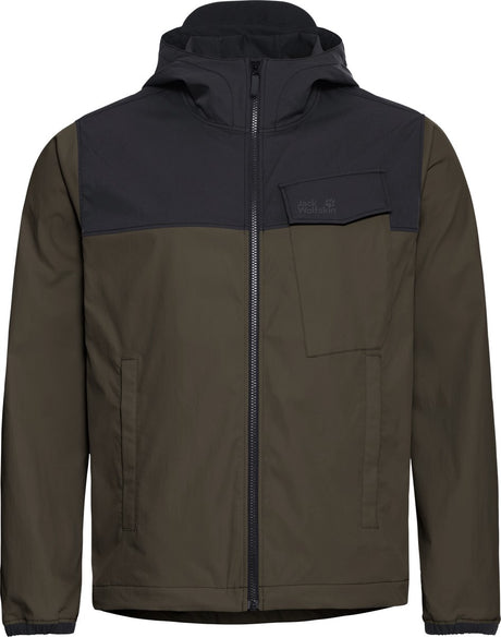 Jack Wolfskin Mahani JKT M Herren Outdoorjacke-Obsidian Moss