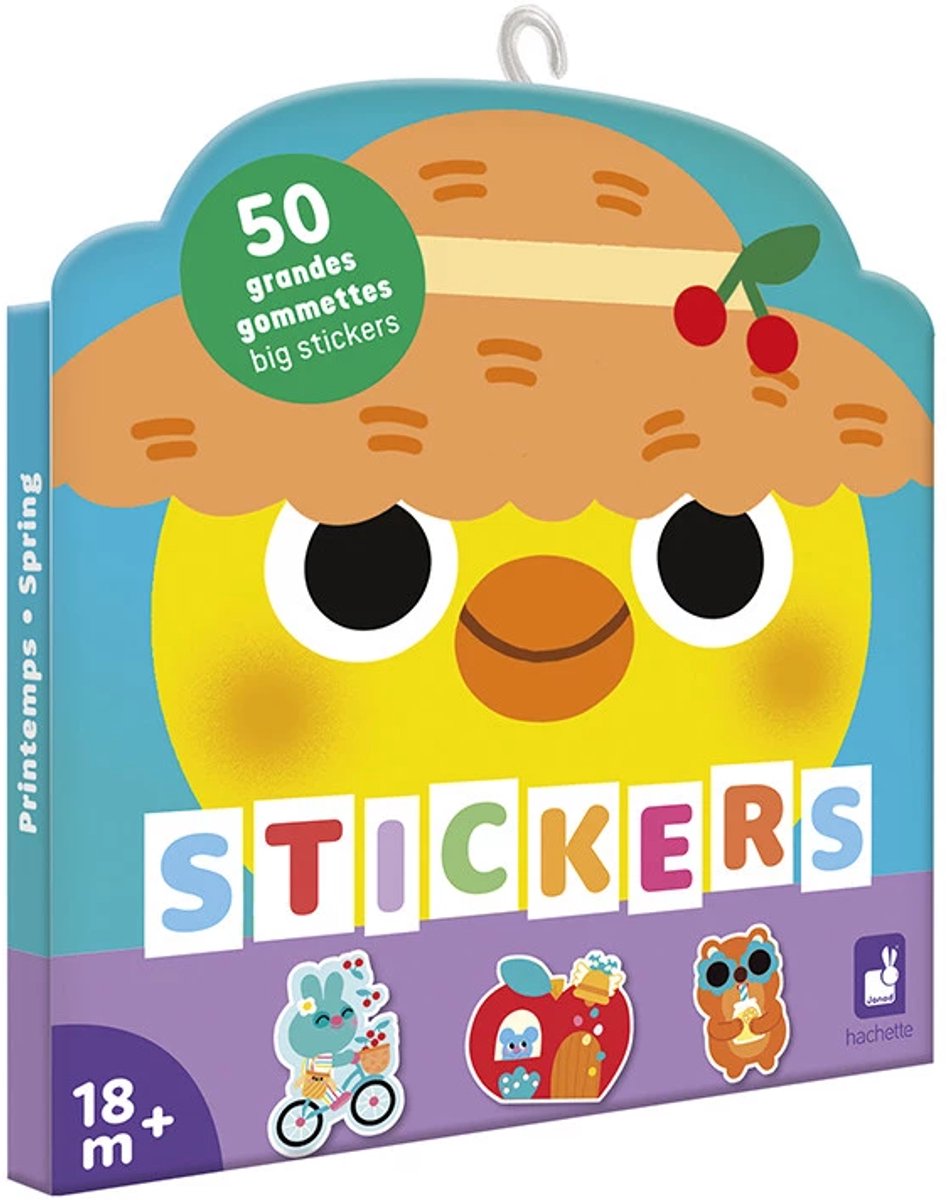 Janod - Stickerbuch - Frühling - 50 Sticker