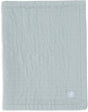 Jollein baby deken wieg jersey 75x100cm - jacquard sea green - gots