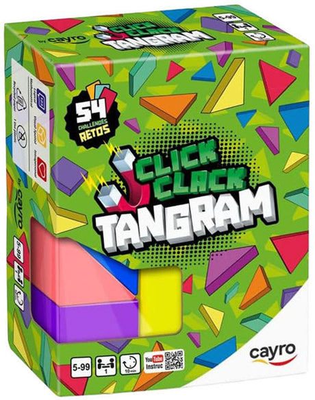 Geronimo-Spiele Cayro Magnetblockspiel Click Clack Tangram