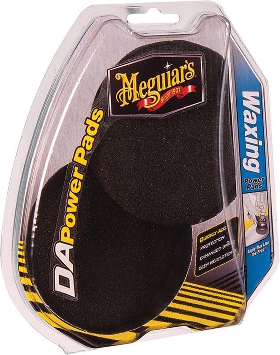 Meguiar's meguiars #g3509 power pads waxing 4'' voor dual action polisher, set à 2 stuks