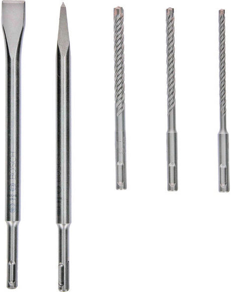 Bosch Zubehör 5-teilig SDS-Plus Pro plus 5x Bohrer und Meißel-Set – 2607017515