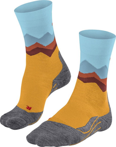 Falke TK2 Anti-Blister Wandersocken aus dickem Woll-Funktionsmaterial Damen Gelb - Größe 39-40
