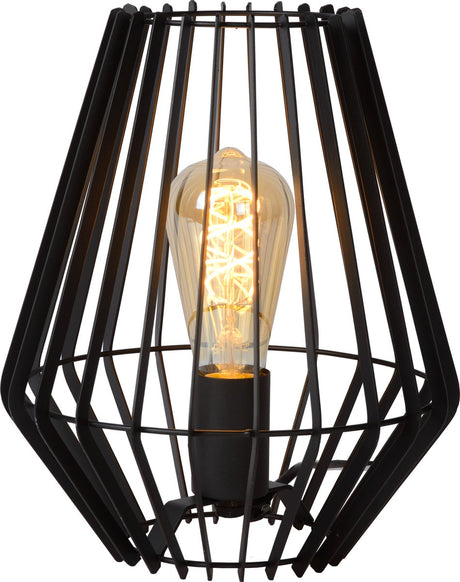 Lucide reda - Tischlampe - 1xe27 - schwarz