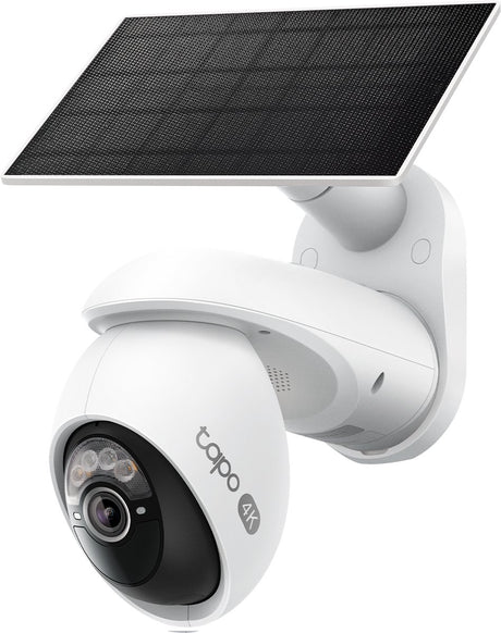 Tp-link tapo c660 4k solar beveiligingscamera - 360° ptz - 8mp - 18× zoom - zonne-energie - draadloos buiten - ai-tracking - kleur nachtzicht - geen maandkosten