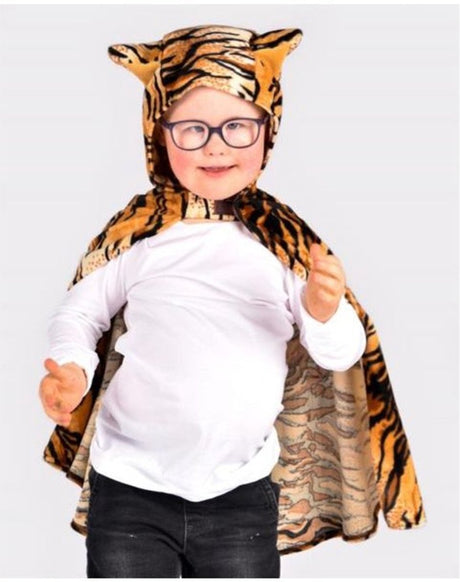 Den Goda Fen Cape Tiger Kostüm für Kinder 98-128. 98 116