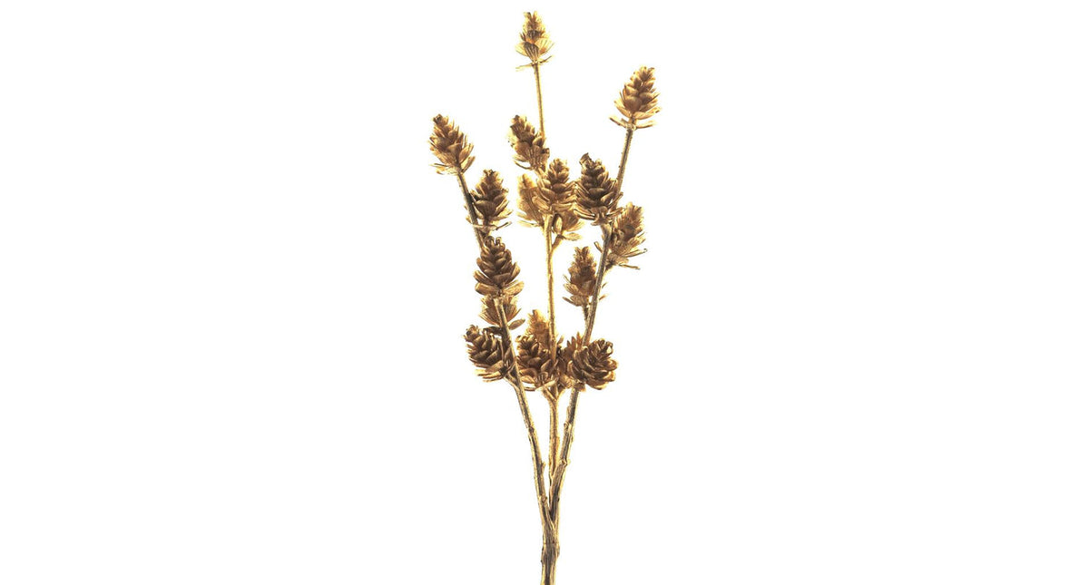 Pic pine cone k gold 32cm