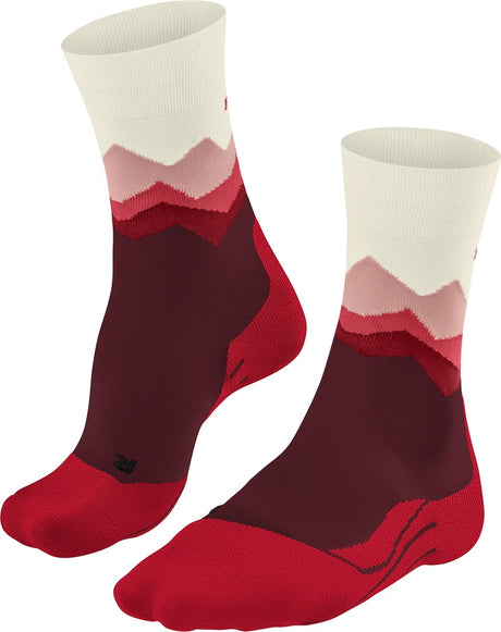 Falke TK2 Anti-Blister Wandersocken aus dickem Woll-Funktionsmaterial Damen Rot – Größe 35-36