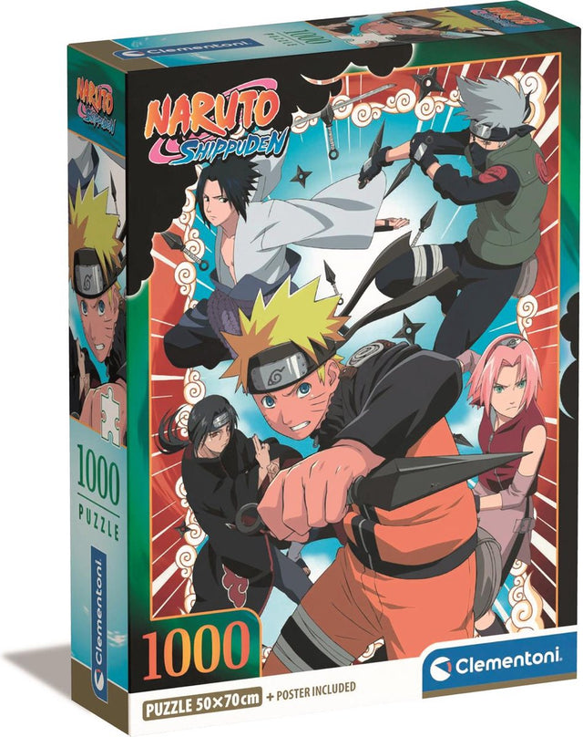 Clementoni - puzzel - 1000 stukjes - naruto - puzzel voor volwassenen - special series license