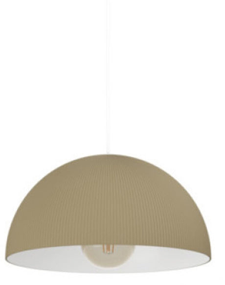 Eglo gaetano 2 hanglamp - e27 - ø 30 cm - zandkleur beige wit