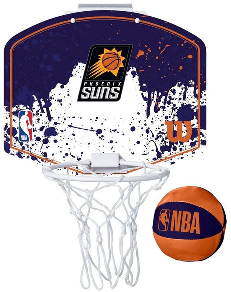 Wilson team mini hoop nba suns set met bal en mini basket veelkleurig one size