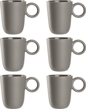 Leonardo Roma Becher 400ml Taupe - Set 6