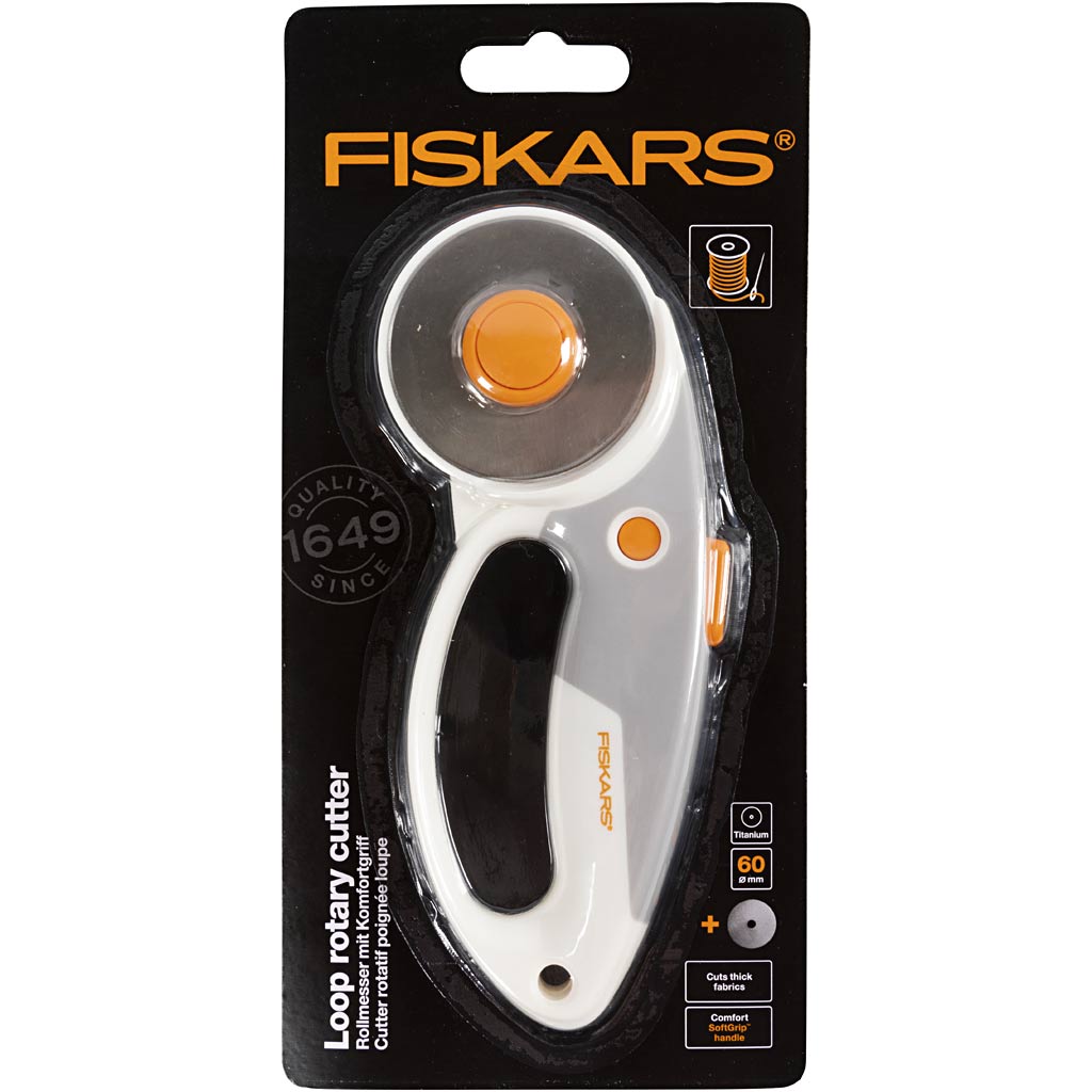 Creativ Company Fiskars Rollschneider, Rechts-Linkshänder, 1 Stück