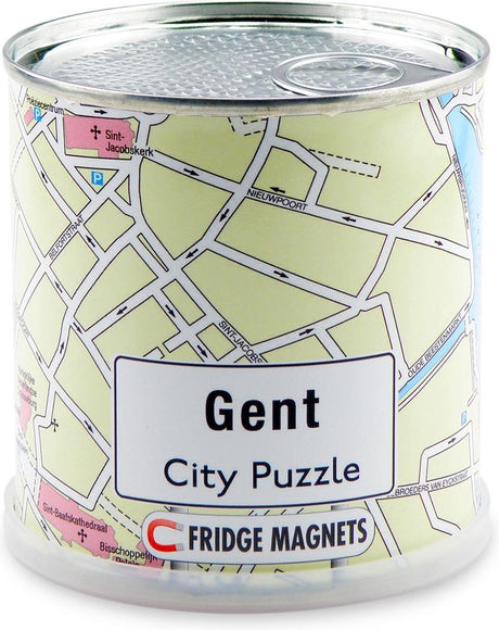 Stadtpuzzle Gent - Puzzle - magnetisch - 100 Puzzleteile