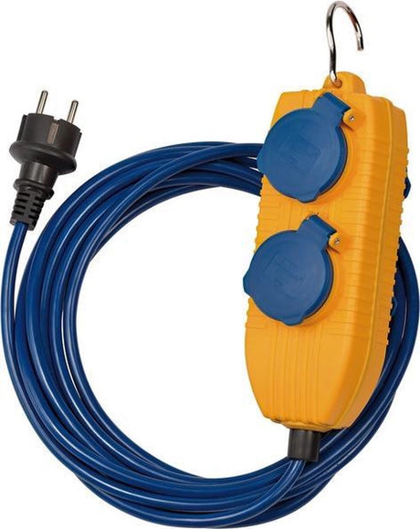 Brennerstuhl Verlängerungskabel IP54 mit Powerblock 5m blau - 1161750020