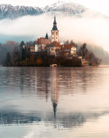 Ravensburger Puzzle Die Insel der Wünsche Bled Slowenien 1500 Teile.