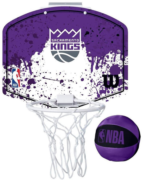 Wilson team mini hoop nba kings set met bal en mini basketbalbord veelkleurig one size