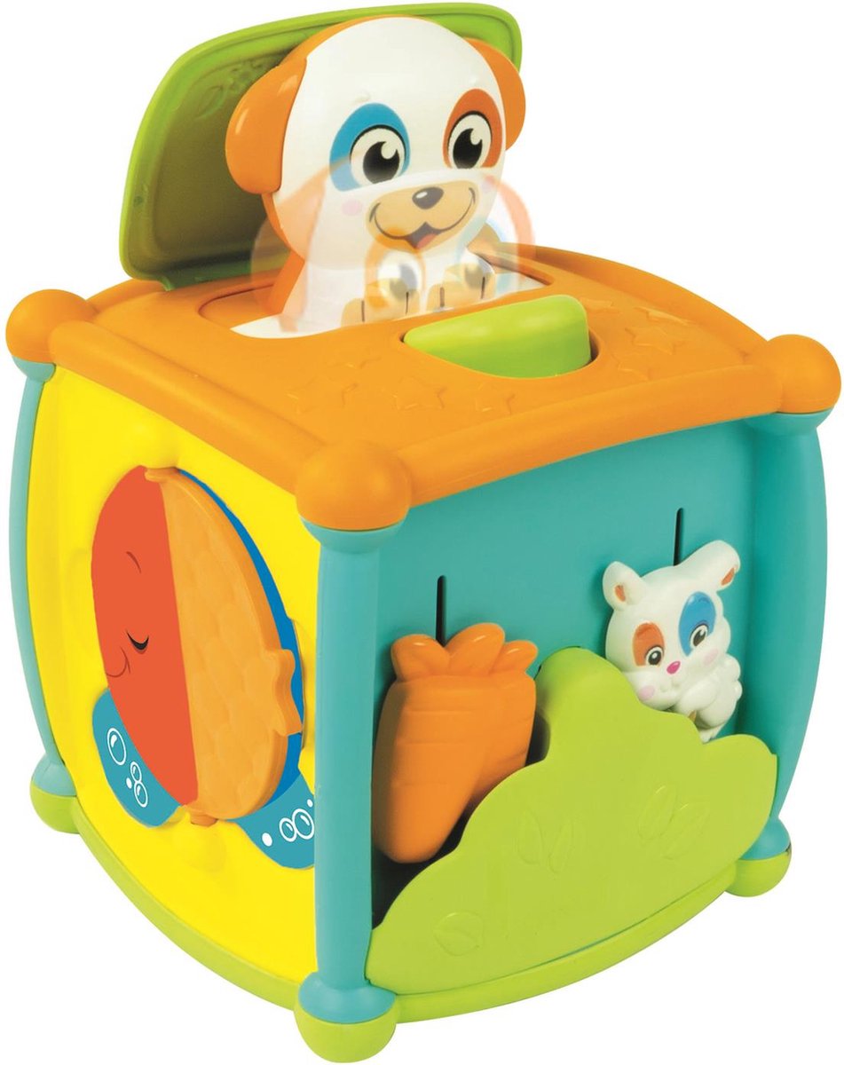 Clementoni Baby – Peekaboo-Aktivitätswürfel – Spielwürfel – interaktives Spielzeug – 1 bis 3 Jahre