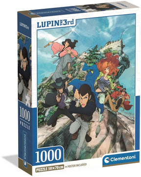 Clementoni – Puzzle – 1000 Teile – Lupine III – Kompaktbox – Puzzle für Erwachsene
