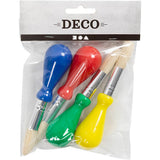 Kreativunternehmen https: www.cchobby.nl Kinderpinsel-l-11-5-cm-d-13-mm-b-11-mm-round-4-piece-1-box