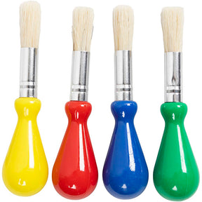 Kreativunternehmen https: www.cchobby.nl Kinderpinsel-l-11-5-cm-d-13-mm-b-11-mm-round-4-piece-1-box