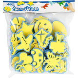 Creativ Company Schaumstoffstempel, H: 6-8 cm, B: 6-8 cm, 24 Stück 1 Box