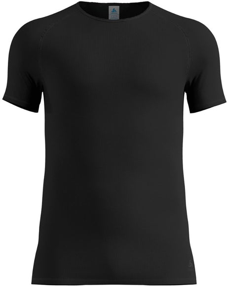 Odlo Active Light Baselayer-Shirt mit Rundhalsausschnitt und kurzen Ärmeln – Herren – Schwarz – M