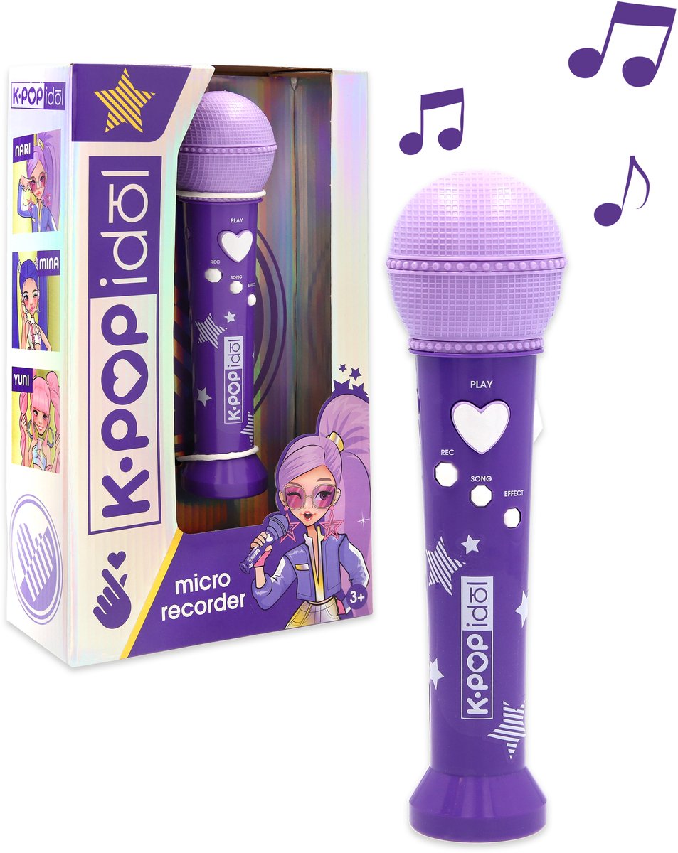 Imc toys k-pop idol micro recorder - microfoon met opnamefunctie, geluidseffecten liedje