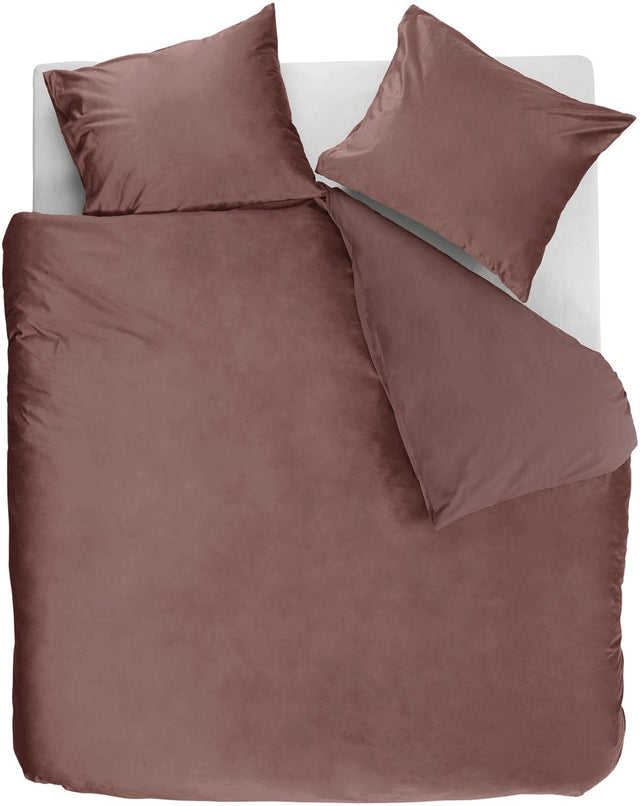 Ambiante velvety dekbedovertrek - lits-jumeaux - 240 x 200 220 cm - roze