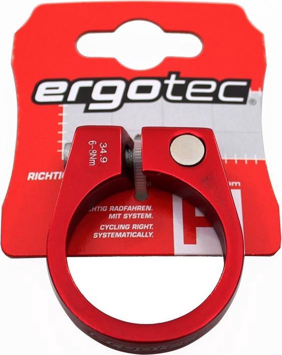 Ergotec Sattelklemme Sci-105 34,9 mm mit Schraubenrot