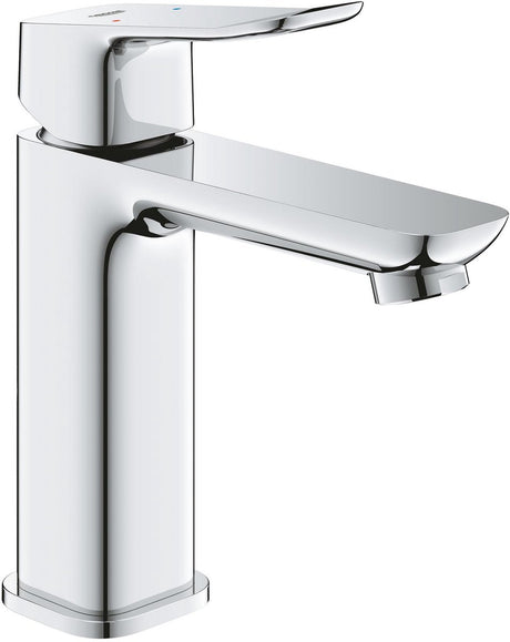Grohe Dice Waschtischmischer – M-Größe – wassersparend – inklusive Push-Open-Ablaufgarnitur – Chrom