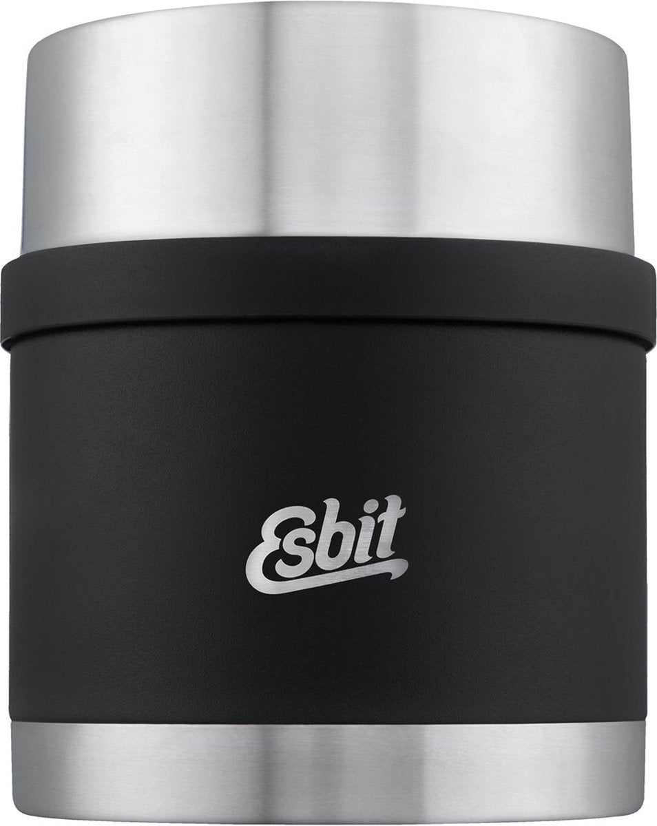 Esbit Bildhauer-Thermosbehälter für Lebensmittel – 500 ml – Edelstahl – Schwarz