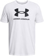 Under armour ua sportstyle logo update ss-wht heren sportshirt - wit - zwart m