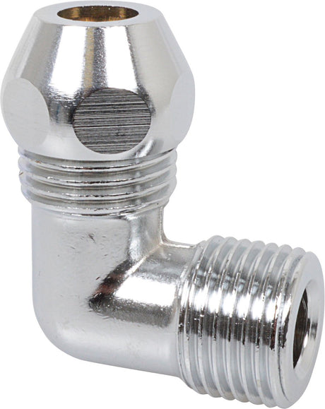 Kirchhoff MS-Klemmverschraubung-Winkel 90° – Chrom – 3 8 männlich x 10 mmq