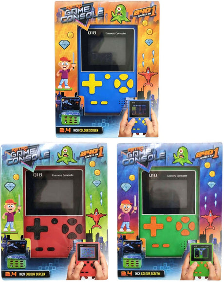 Toi-toys fun retro game computer met kleurenscherm - 240 spellen