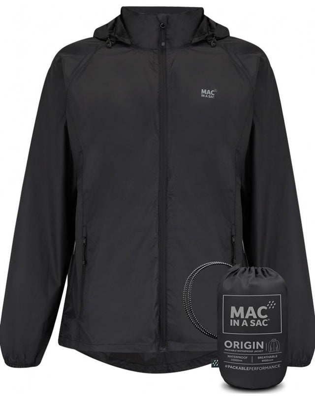 Mac in a Sac Origin 2 Regenmantel Unisex – Schwarz – Größe 3XL