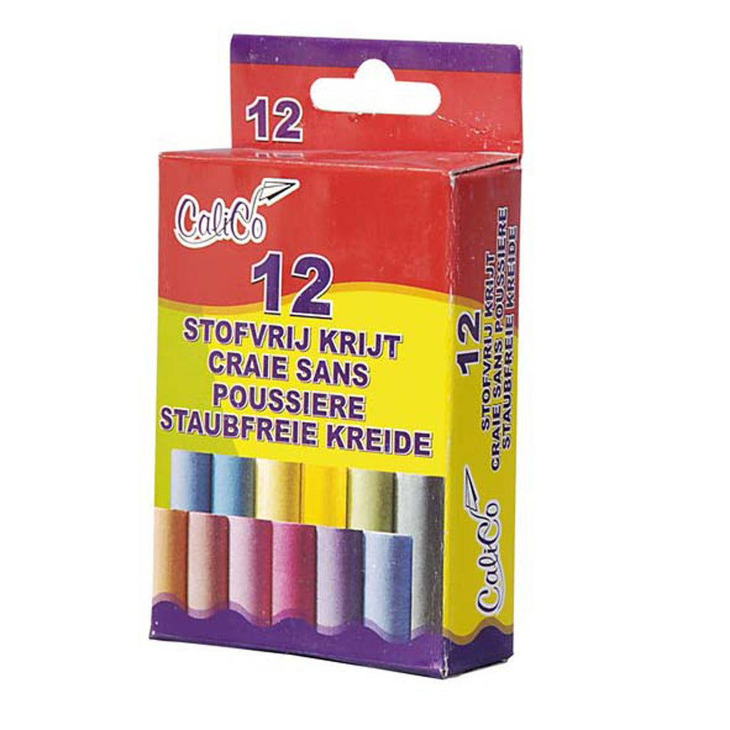 Basic Tafelkreiden farbig 12 Stück