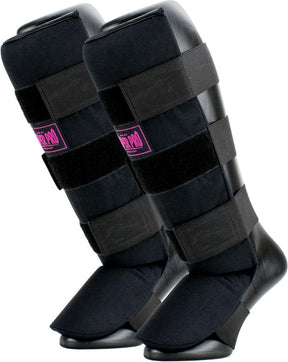 Super pro combat gear scheenbeschermer savior zwart roze large