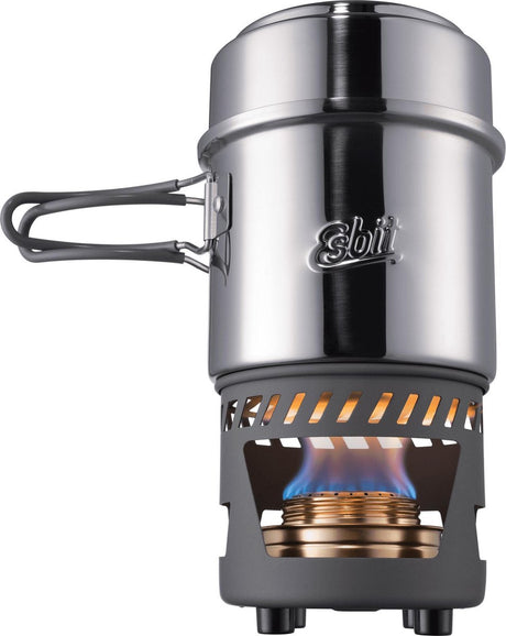 Esbit Outdoor-Kocher 985 ml – Alkoholbrenner – Aluminium-Edelstahl – Aufbewahrungstasche